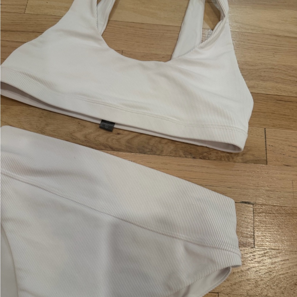 Beach Riot white Ribbed Bikini - Picture 3 of 5